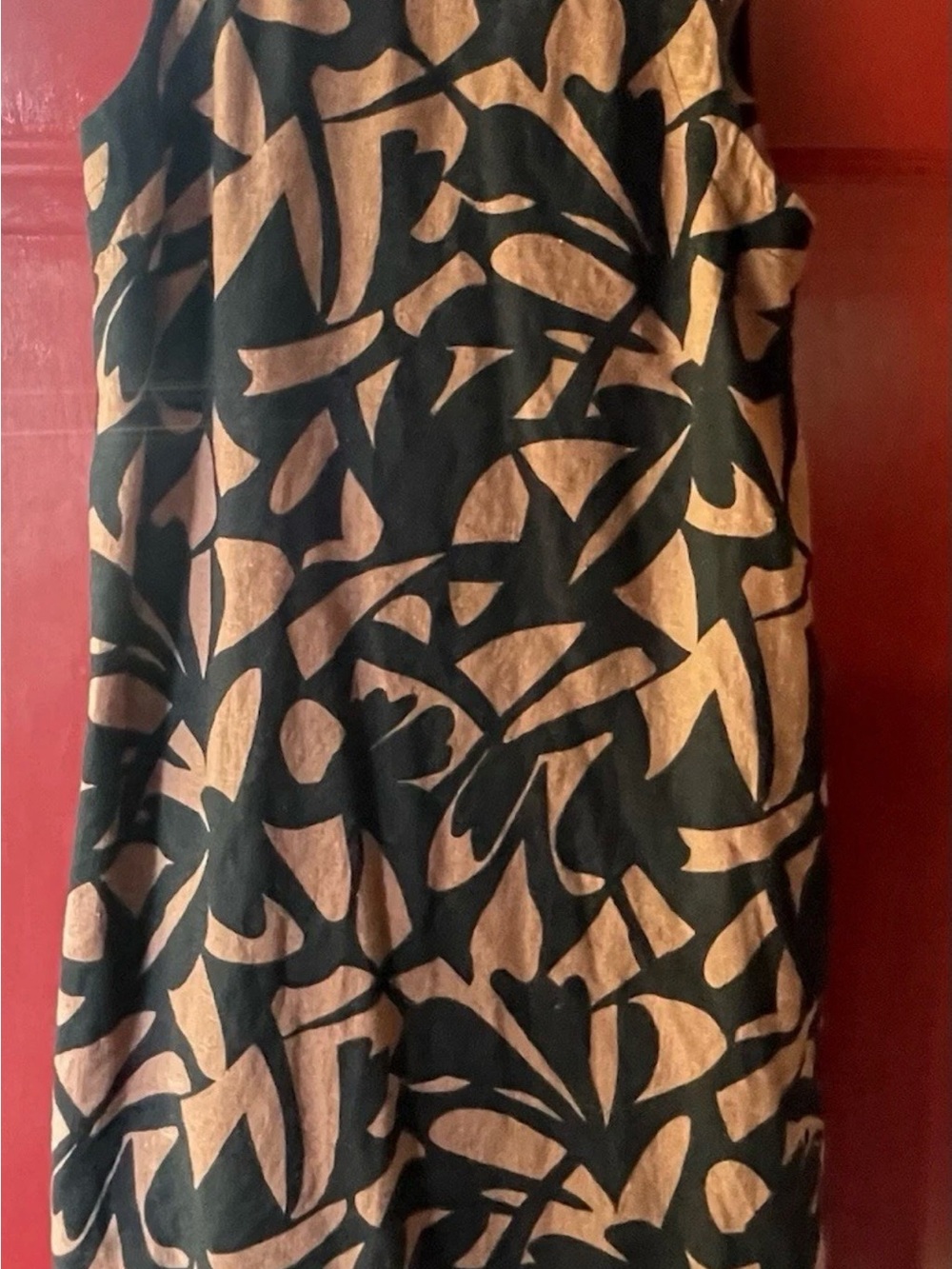 a new day Black and tan Asymmetrical Women's Dress
